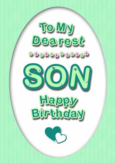 Birthday Card For Son By A Is For Alphabet Notonthehighstreetcom Son Birthday Card Free