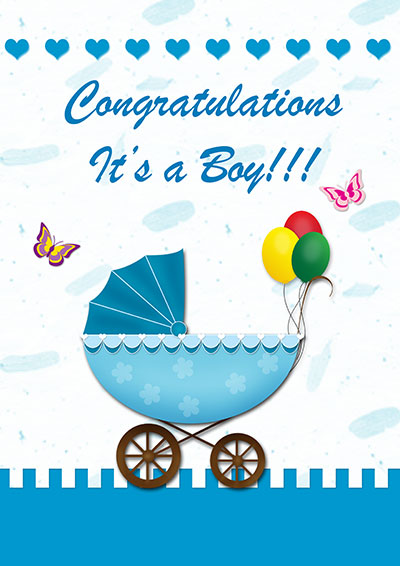 Baby Boy Card Free Printable