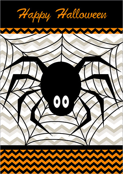 Happy Halloween Spider Card 009