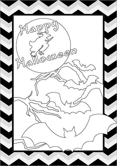 Spooky Halloween Night Color Card 002