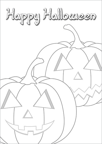 Halloween Pumpkin Color Card 012